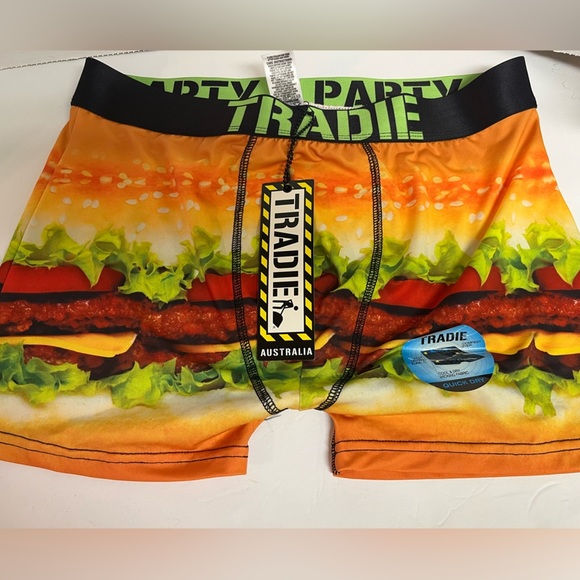 tradie Underwear & Socks Mens Boxer Briefs Funny Party Pants Pizza